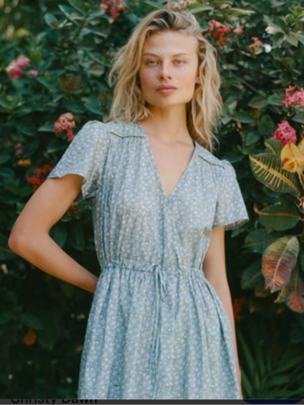 Christy Dawn Verte Tulips Dawn Dress | Petite Small